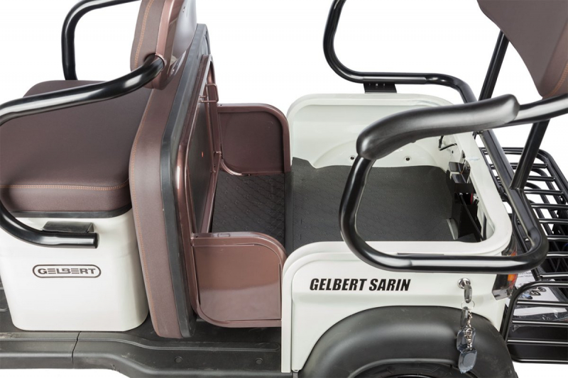 Электротрицикл Rutrike Gelbert Sarin 48V/60V 1000Вт Серо-белый