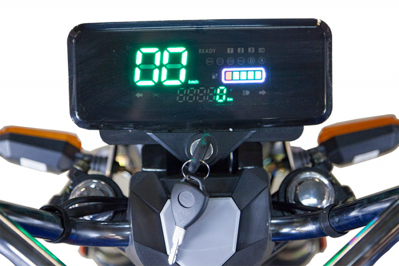 Грузовой электрический трицикл Rutrike D5 1700 гидравлика (60V1200W) темно-зеленый