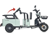 Электротрицикл Wanshida LC-F150 60V 1000Вт Зеленый HV Market