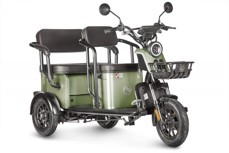 Электротрицикл Wanshida UM+ 60V 1000Вт Зеленый