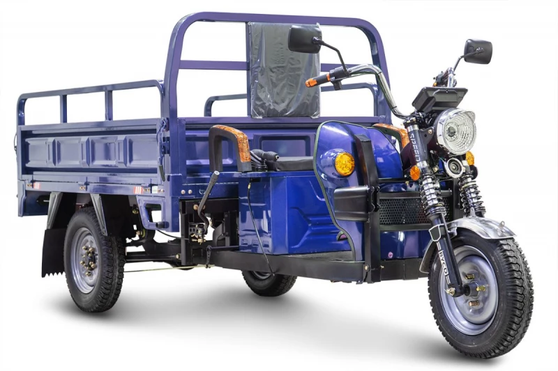 Грузовой электротрицикл Rutrike D4 1800 60V1500W Синий