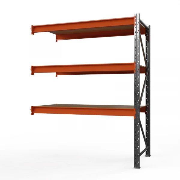 Секция приставная стеллажа металлического ОПТИМА, 2500х1530х785 мм. Полки: 3 шт. фанера