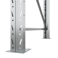 Стеллаж двойной глубины 3000х2700х1100 мм. Уровни хранения: пол+2 (1800 кг на ярус) HV Market