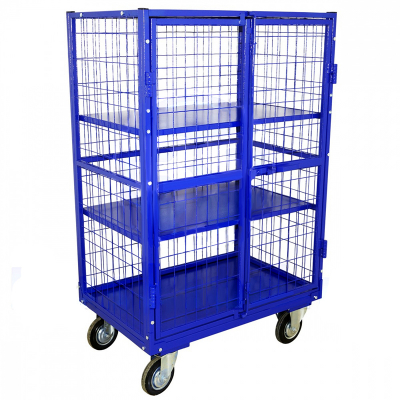 Шкаф сетчатый металлический ШСМ 6 (800х1200х1500) г/п 450 кг.160 черная резина HV Market