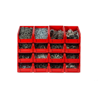 V-2 Пластиковый ящик красный, (234х149х120) 3,8 литра HV Market