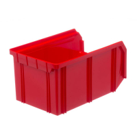 V-2 Пластиковый ящик красный, (234х149х120) 3,8 литра HV Market