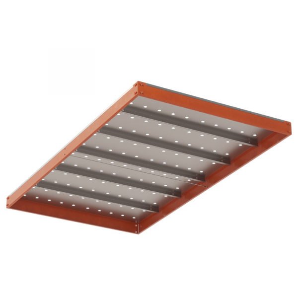 Ярус стеллажа Профи Т, металлический перфорированный настил с усилением (1845х655 мм)