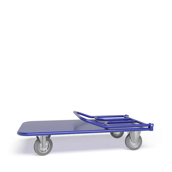 Тележка платформенная со складной ручкой ТПСР 5 М (700х1200) г/п 500 кг.200 серая резина