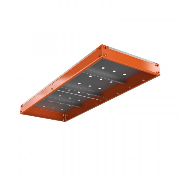 Ярус стеллажа Профи Т, металлический перфорированный настил с усилением (1240х655 мм)