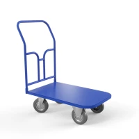 Тележка платформенная ТПТ (г/п 500 кг, 900x600 мм, колеса серая резина 200 мм) HV Market