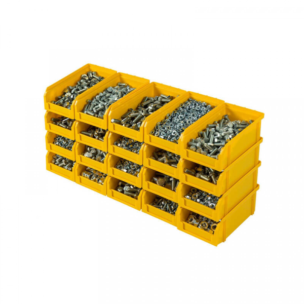 V-1 Пластиковый ящик желтый, (171х102х75) 1 литр