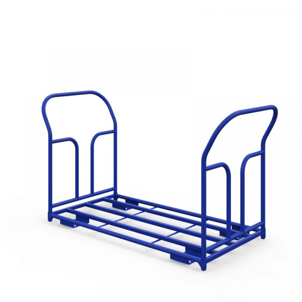 Тележка каркасная с двумя ручками ТКД 4 (600х1200) г/п 500 кг.200 чугун/полиуретан