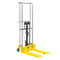Штабелер гидравлический PJ4150 (400 кг; 1,5 м; с вилами и площадкой) SMARTLIFT HV Market