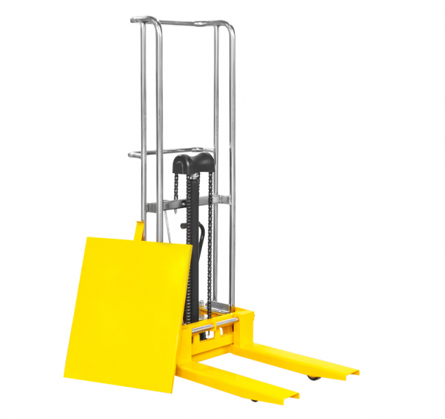 Штабелер гидравлический PJ4150 (400 кг; 1,5 м; с вилами и площадкой) SMARTLIFT