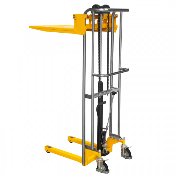 Штабелер гидравлический PJ4150 (400 кг; 1,5 м; с вилами и площадкой) SMARTLIFT