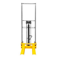 Штабелер гидравлический PJ4150 (400 кг; 1,5 м; с вилами и площадкой) SMARTLIFT HV Market
