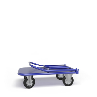 Тележка платформенная со складной ручкой ТПСР 1 М (500х800) г/п 400 кг.160 черная резина HV Market