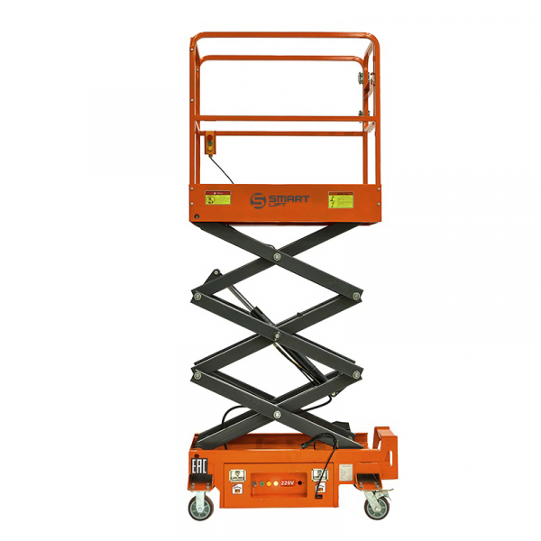 Подъемник ножничный несамоходный SJY-0.3-3.9 (AC&DC, 300 кг, 3,9 м) SMARTLIFT (SMART)