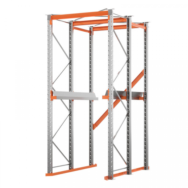 Стеллаж набивной паллетный (3500х1580х1800 мм), 1 линия, 2 яруса HV Market