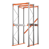 Стеллаж набивной паллетный (3500х1580х1800 мм), 1 линия, 2 яруса HV Market