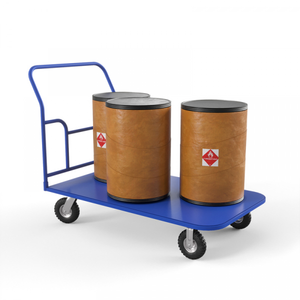 Тележка платформенная ТПТ 600х1000 (г/п 300 кг.) 210 пневматическая резина