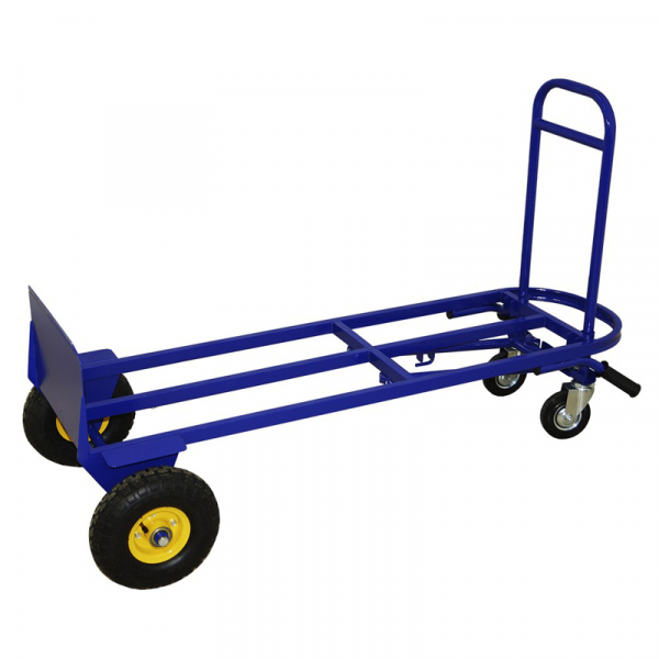 Тележка трансформер ТГУ 200 г/п 200 кг колеса пневматические250 мм.