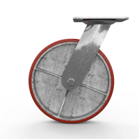 Колесо большегрузное SCp80 поворотное (200*50 мм; 400 кг; КР/ПУ) 29200 CPU HV Market