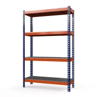 Стеллаж Профи Т (2000/1240/500), 4 яруса металл оц. перф., с усилителем HV Market