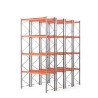 Стеллаж двойной глубины 6000х2700х1100 мм. Уровни хранения: пол+4 (2400 кг на ярус) HV Market