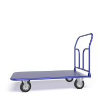 Тележка платформенная со складной ручкой ТПСР 5 М (700х1200) г/п 400 кг.160 черная резина HV Market