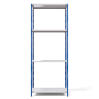 Стеллаж металлический ТС Лайт, синие стойки, 2500x1000x500 мм. Полки: 4 шт. металл (ТС 220100504с) HV Market