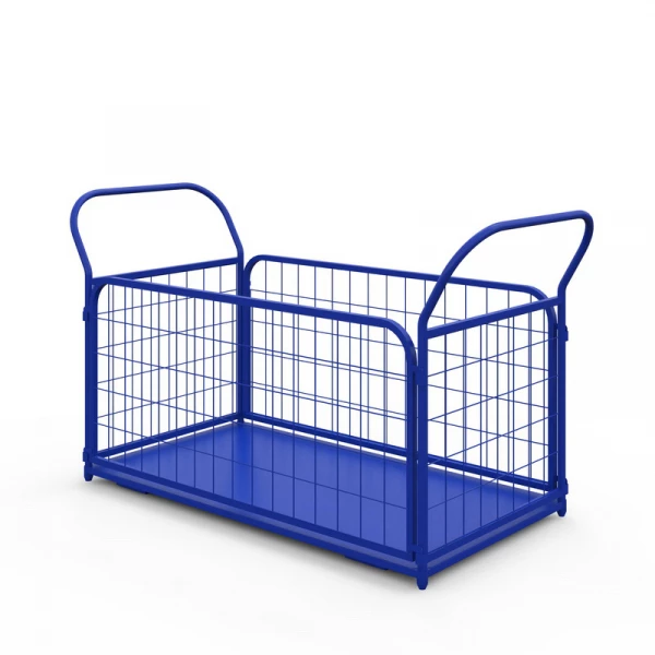 Тележка платформенная с сетчатыми бортами ТС 4 (600х1200) без колес