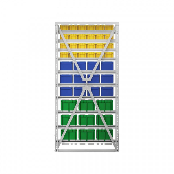 Стойка 735х1500 односторонняя А1-04-03-03 (желтый/синий/зеленый)