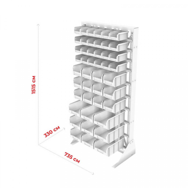 Стойка 735х1500 односторонняя А1-04-03-03 (желтый/синий/зеленый)