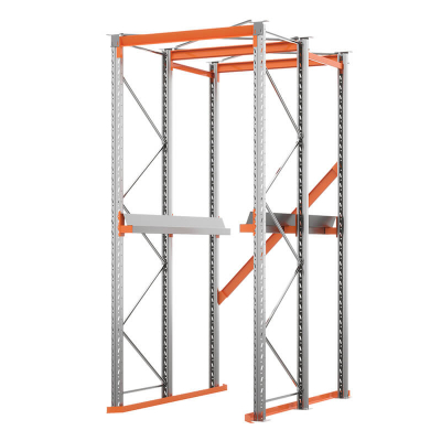 Стеллаж набивной паллетный (3000х1580х1800 мм), 1 линия, 2 яруса HV Market