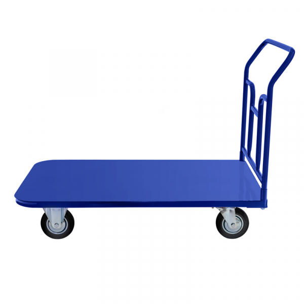 Тележка платформенная ТПТ 600х1000 (г/п 400 кг.) 160 черная резина