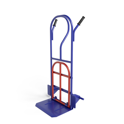 Тележка грузовая двухколесная с откидной полкой КГ 250 П г/п 250 кг. без колес HV Market