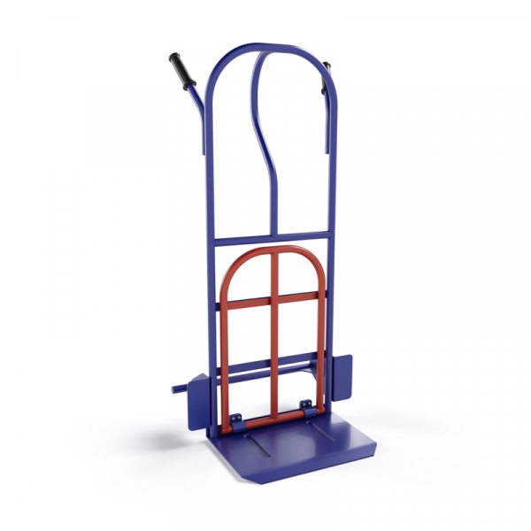 Тележка грузовая двухколесная с откидной полкой КГ 250 П г/п 250 кг. без колес HV Market