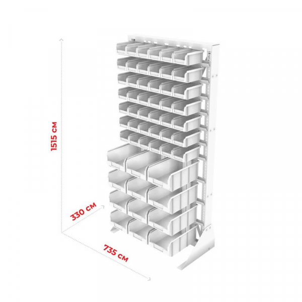 Стойка 735х1500 односторонняя А1-07-00-04 (желтый/зеленый)
