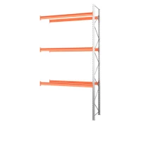 Секция приставная стеллажа металлического паллетного 5000х2700х1100 мм (85.1.5). Ярусы: пол+3 HV Market