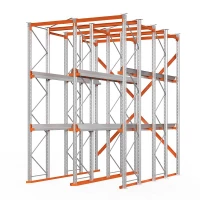 Стеллаж набивной паллетный (4500х3060х5000 мм), 2 линии, 3 яруса HV Market