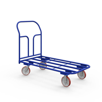 Тележка платформенная каркасная ТК 2 (600х900) г/п 500 кг.200 чугун/полиуретан