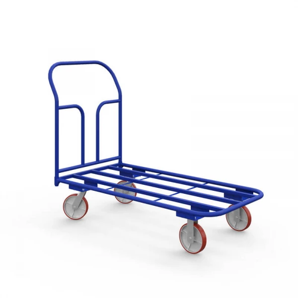 Тележка платформенная каркасная ТК 2 (600х900) г/п 500 кг.200 чугун/полиуретан