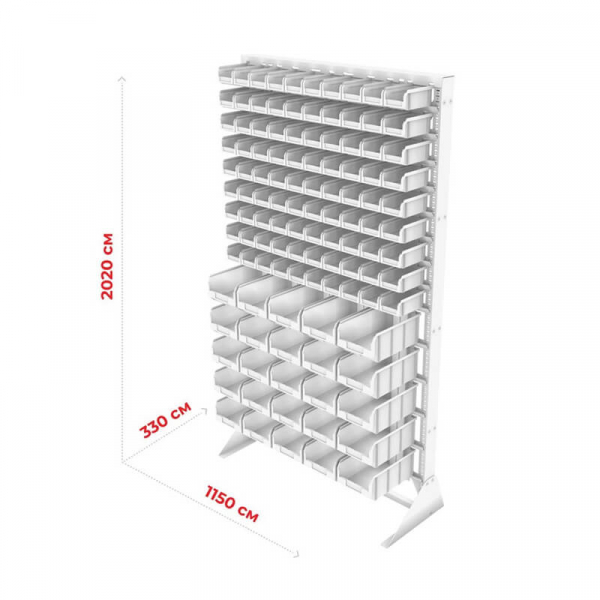 Стойка 1150х2000 односторонняя В1-09-00-05 (желтый/зеленый)