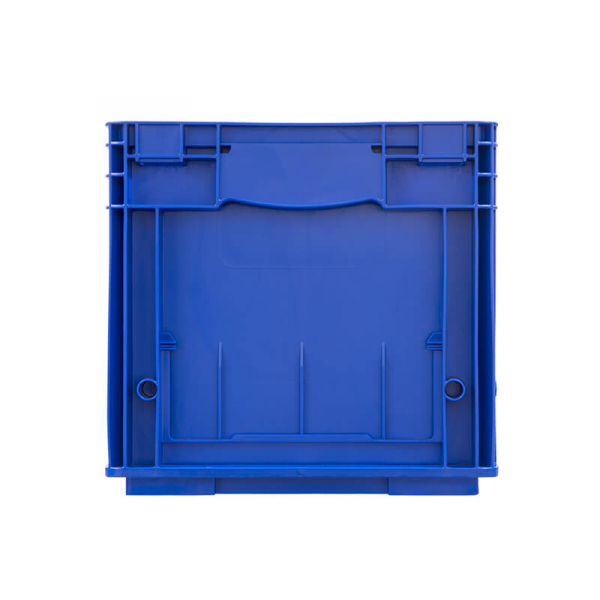 Пластиковый контейнер KLT 4280 универсальный синий, стенки сплошные, дно с отверстиями, 396х297х280 мм