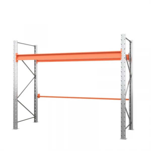 Стеллаж металлический паллетный 2000х2700х1100 мм. Ярусы: пол+1