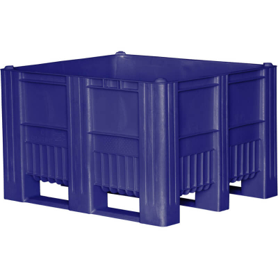 Контейнер пластиковый 1200х1000х740 мм (сплошной, на полозьях) C-Box 1210 S (740) синий HV Market