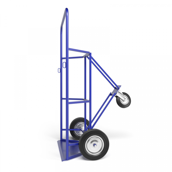 Тележка для перевозки двух газовых баллонов КП 2 г/п 220 кг. колеса литые 250 мм.