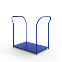 Тележка платформенная с двумя ручками ТЯ 3 основание (600х1000) 200 черная резина HV Market