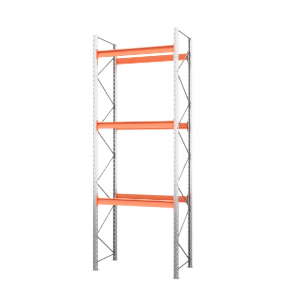 Стеллаж металлический паллетный 5000х1800х1100 мм. Ярусы: пол+3